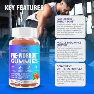 วิตามินกัมมี่สำหรับก่อนออกกำลังกาย ครีเอทีน เบต้าอะลานีน วิตามินบี12 อาหารเสริมเฉพาะสำหรับการออกกำลังกาย ช่วยเสริมสร้างกล้ามเนื้อ ความแข็งแรง และพลังงานสำหรับผู้ใหญ่ - Product Image 5