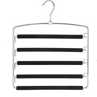 Nouveaux produits : Cintre multi-niveaux rotatif antidérapant pour pantalons avec barre en mousse pour armoire domestique