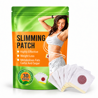 Patchs Amincissants Brûle-Graisse Quotidien pour le Corps, Patch Herbal Nourrissant pour la Peau, Raffermissant et Améliorant l'Élasticité, Autocollant Ventral Respirant pour Femme