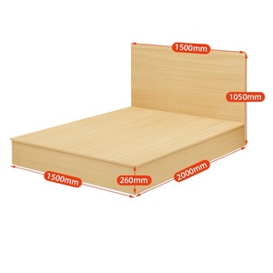 ชุดเฟอร์นิเจอร์ห้องนอนโรงแรมฐานไม้เตียงแฝดพร้อมหัวเตียงและฐานเตียงสั่งทำได้ - Product Image 4