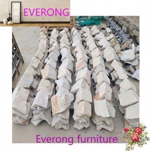 Chine Pas Cher Extérieur Revêtement Mural en Ciment <span class=keywords><strong>Pierre</strong></span> Lâche Grès Blanc Forme Irrégulière <span class=keywords><strong>Prix</strong></span> Par <span class=keywords><strong>M2</strong></span> - Product Image 5