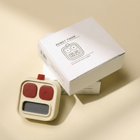Minuteur numérique en forme de robot - Base magnétique - Compteur ascendant/descendant - Affichage LCD - Contrôle tactile - Batterie 180 jours - Silencieux - Cuisine/Bureau