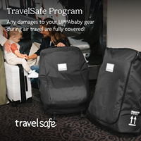 Sac de poussette pour bébé avion à la mode personnalisé de l'usine BSCI Poussette roulante rembourrée pour porte portable Fermeture à glissière en polyester léger
