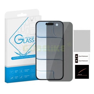 Protector DE PANTALLA DE PRIVACIDAD DE cobertura completa con bloqueo de vista lateral para iPhone 13 14 15 16 17 Vidrio templado antiespía - Product Image 1