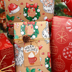 Factory Wholesale Custom Christmas Wrapping <b>Paper</b> <b>Packaging</b> 50 X 70 cm Gift Wrapping <b>Paper</b> - Product Image 3