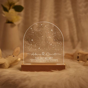 Lámpara de Mesa de Noche LED 3D con Base Rectangular de Madera, Diseño Rústico Personalizado, Luz Blanca Cálida, USB, Gran Venta - Product Image 4