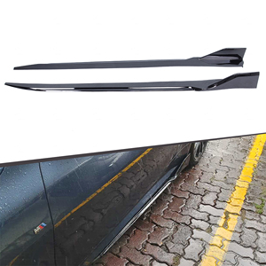 Kits de carrocería para automóviles Falda lateral negra brillante ABS tipo <span class=keywords><strong>CP</strong></span> piezas de automóviles negras brillantes para BMW 4 series G22 <span class=keywords><strong>M</strong></span> Tech 2020 + - Product Image 1