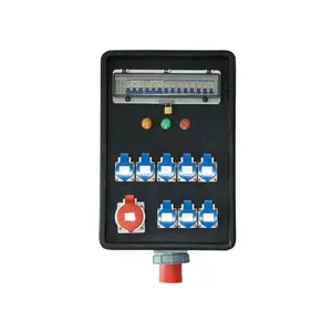 Alta calidad IP65 energía portátil naranja/Negro/amarillo distribución etapa iluminación Control Ip66 caja de interruptor de seguridad eléctrica