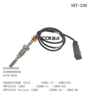 เซ็นเซอร์วัดอุณหภูมิไอเสีย <span class=keywords><strong>SOOK</strong></span> SKT-230 คุณภาพสูง อะไหล่แท้หมายเลข OEM 038906088E ได้รับการรับรองมาตรฐาน IATF 16949 ผลิตภัณฑ์โลหะ+พลาสติกสำหรับยานยนต์ - Product Image 5