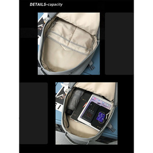 Nueva mochila de nailon impermeable personalizada para mujer, mochila escolar de viaje con múltiples bolsillos para chicas adolescentes, mochilas para libros, mochila - Product Image 3