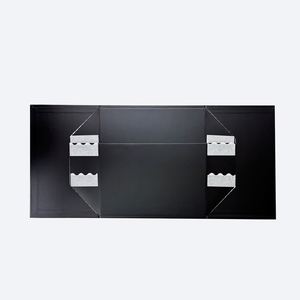 C5 Square Deep Cardboard Paper Gift Box Rigid Custom Bulk Black Magnetic Foldable Box for Present Packing - Product Image 3