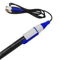 Électrode analytique de pH 0-14, sonde de pH rechargeable, capteur de pH BNC E-201-C noir