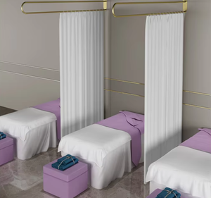 Penyangga Tirai Salon Bentuk U dari Besi, Furnitur Salon Metal, Penyangga Tirai Kabin Salon, Diskon Besar - Product Image 6