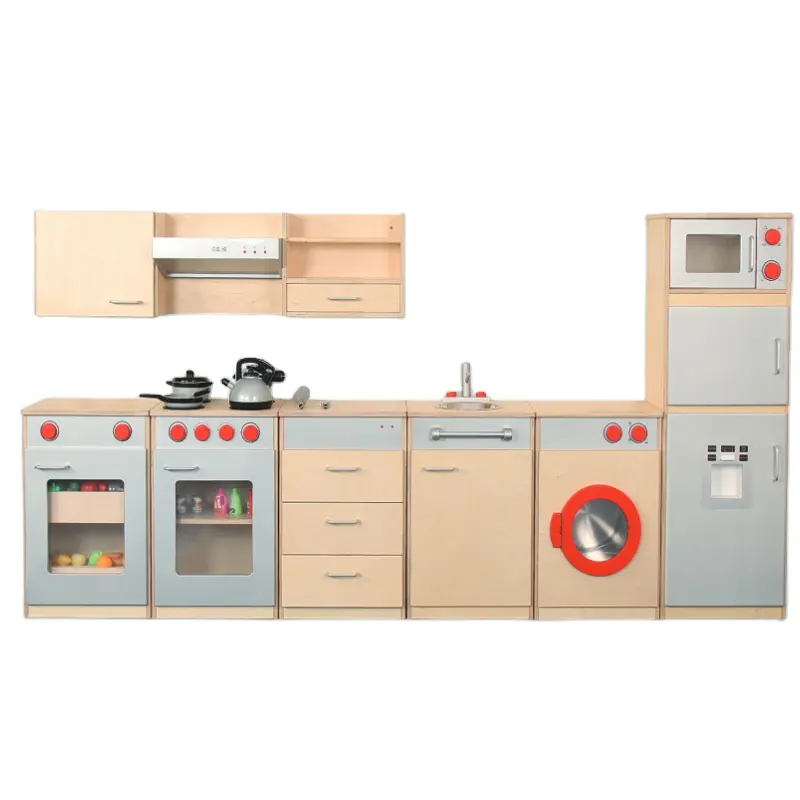 Solid wood play kitchen