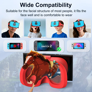 แว่นตา VR แบบสวมศีรษะสำหรับ Nintendo Switch 2อุปกรณ์3D ความละเอียดสูงวัสดุพลาสติก ABS สำหรับการเล่นเกม - Product Image 5