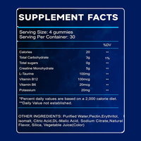 Gummies de créatine de marque privée OEM Premium 2026 – Oursons de créatine pour la prise de masse musculaire et la force chez l'adulte