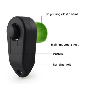 Green Ring PETRICH FS-XP-3181 Simple & Modern Agility Training <b>Dog</b> Clicker with Custom Logo Option for Fingers - Product Image 6