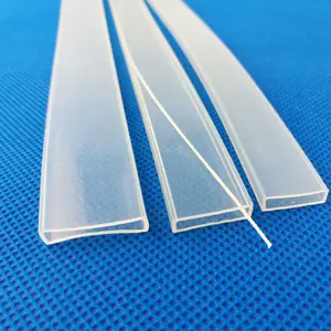 Şeffaf led silikon kol profil ekstrüzyon su geçirmez özel boyut silikon hortum