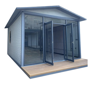Maison conteneur modulaire préfabriquée, salon de thé extérieur, design asiatique, structure de loisirs, forme rectangulaire - Product Image 1