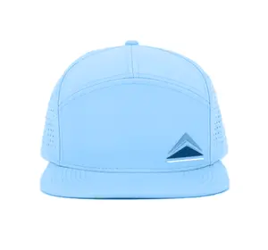 High quality waterproof Solid color 7 panel laser cutting hole quick-drying cap hat sun visor hat outdoor fishing waterproof