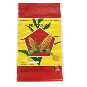 Fabricant 25kg 50kg grain farine riz sac bopp pp tissé impression maïs sac