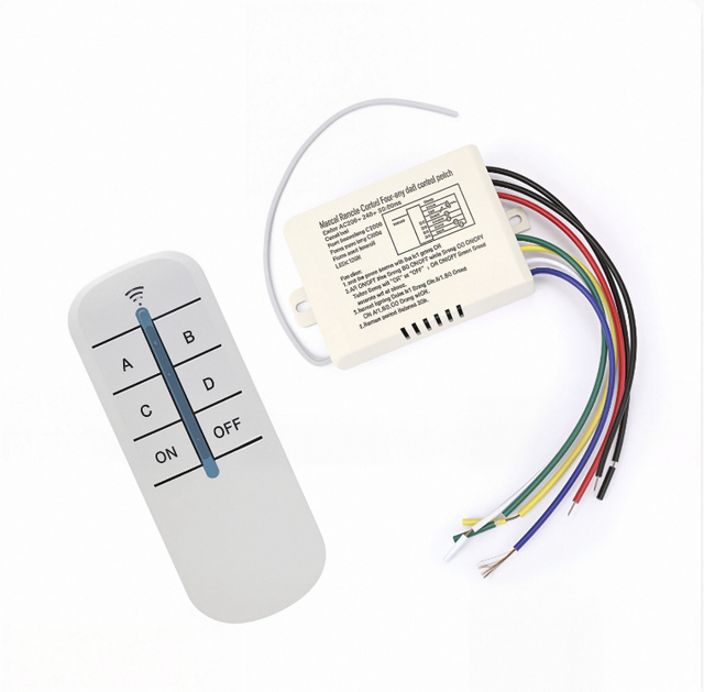 Wireless Remote Control Light Switch 220V Receiver Transmitter ON/OFF Digital 1/2/3 Way Wall Remote Control Switch Lamp