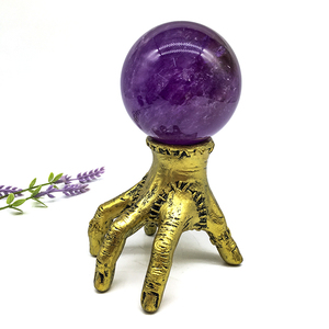 Commercio all'ingrosso sfera di ametista viola cristallo naturale grande dimensione lucido 6cm sfere di ametista scuro per la decorazione Fengshui - Product Image 3