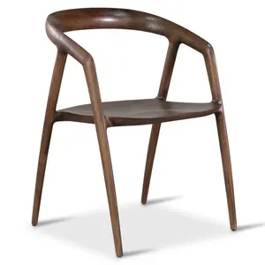Modern ceviz renk otel kullanımı için ahşap sandalye toptan sandalyeler accent mobilya antika yemek odası sandalyeler