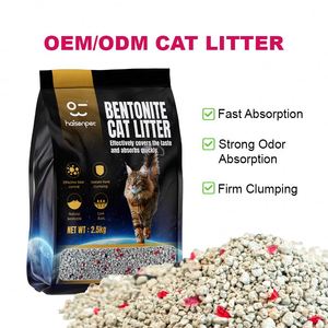Litière pour chat en bentonite de sodium, agglomérante, faible teneur en poussière, absorption supérieure, nettoyage facile, longue durée, litière pour animaux de compagnie de qualité supérieure - Product Image 1