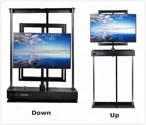 Modern Electric LED TV Lift Mechanism Metal Swivel Bracket Motorized LCD Stand Hidden TV Lift Cabinet Office for Living Room