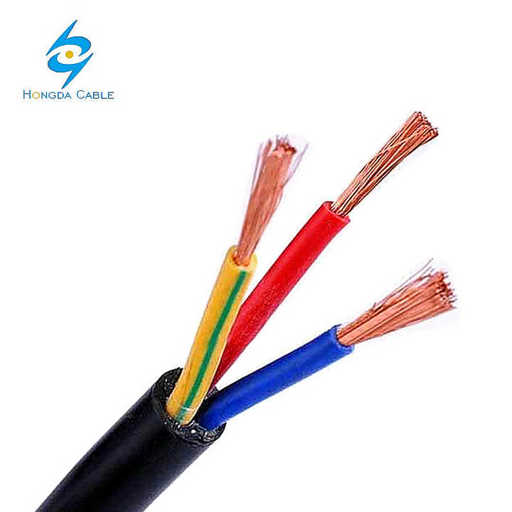 VGV Solid Conductor PVC Insulated Wire 2*1.5 2*2.5 3*1.5 3*2.5 with PVC Jacket