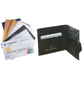 محفظة جلدية ثنائية الطي HMB-0699A محفظة جلدية أصلية محافظ على الموضة للرجال محفظة بحجم الجيب