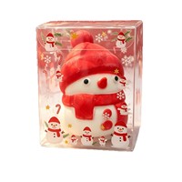 Boneka Salju Natal Squishy Fidget Mainan Pereda Stres Bahan TPR Uniseks Lembut Lucu Mini Slow Rising Baru