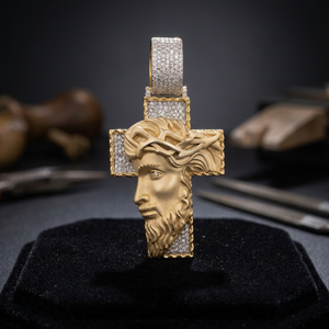 Pendentif Croix Moissanite Taille Brillante Style Hip-hop en Argent Sterling Plaqué Rhodium Certifié GRA pour Fête - Product Image 4
