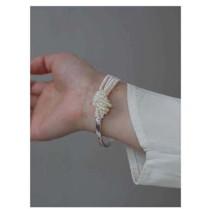 WENCHI Handmade Original 1611 Sterling <b>Silver</b> Freshwater <b>Pearl</b> Knotted <b>Bracelet</b> Elegant New Design with Premium Quality Material - Product Image 2