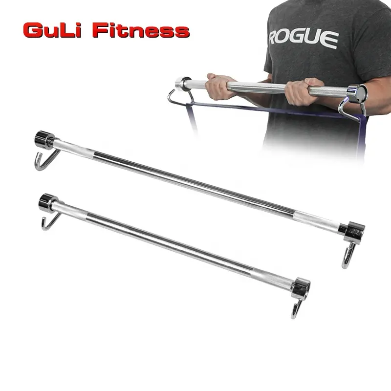 Guli Fitness Adjustable Resistance Band Bar Loop X Curl-3 Bar Handles Grip For Push Pull Up Workout Home Exercise