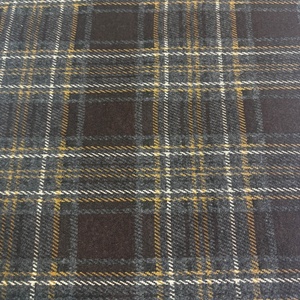 Tejido de punto por urdimbre de jersey de poliéster/spandex con revestimiento de PA cepillado de doble cara, ligero, de 180 g/m², con estampado a cuadros para niñas, venta al por mayor de fábrica, personalizado. - Product Image 1