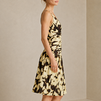 Robe Midi Élégante Personnalisée pour Fête d'Anniversaire, Robe Formelle de Créateur pour Femme, Robe Courte Européenne à Taille Empire, Robes Décontractées d'Été pour Femmes