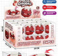 Jouet anti-stress rotatif en forme de fruit imprimé en 3D, balle rotative pour soulager le stress et l'anxiété, balle de bureau pour adultes et enfants