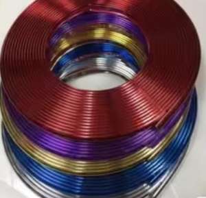 FY mode voiture roue jante autocollant Chrome roue décoration Auto pneu jantes plaqué bande Protection décoration voiture accessoires - Product Image 1