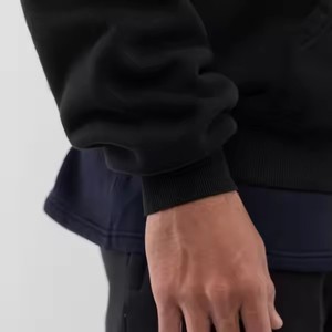 Men's Hoodie Sweatshirts Wholesale Cotton <b>Thick</b> Heavy French Terry Pullover Custom Logo Drop Shoulder Custom Hoodies for Men - Product Image 6