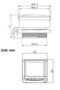 Thông minh TLC-2101Real-time không thấm nước siêu âm chỉ số mức độ hiển thị LCD báo động chất lỏng Màn hình bể nước - Product Image 4