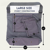 Sac de cueillette Mydays en maille durable et réutilisable pour la récolte de fruits, morilles et champignons, avec sangle réglable