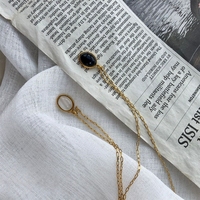 Collier Bowei ovale rétro pour femme, tendance et très populaire sur internet, avec un style unique