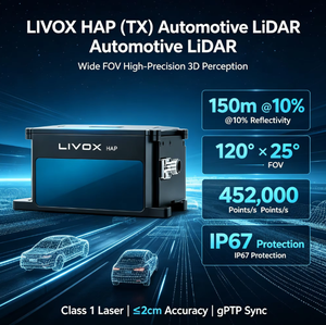 Livox HAP Series ไลดาร์ความแม่นยำสูงระยะไกล ระยะตรวจจับ 150 เมตร มาตรฐาน IP67 ความยาวคลื่น 905 นาโนเมตร ความละเอียดสูง 120 - Product Image 4