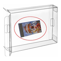 Transparent PET boîte de protection étui affichage manchon protecteur pour PS2 GameCube Xbox Wii jeux cartouche boîte étui couverture