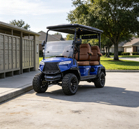 Voiturette de golf pour le transport communautaire avec sièges luxueux, toit ciel étoilé, son surround et longue autonomie de la batterie