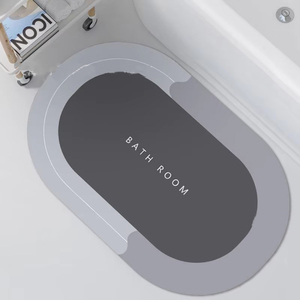 Tapis de Douche Super Absorbant Antidérapant Doux à Séchage Rapide pour Maison, Hôtel, Salle de Bain et Extérieur, Fabriqué en Terre de Diatomée - Product Image 5