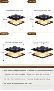 Factory Customized High-quality Gate <b>Light</b> Pillar Outdoor Power E27a Pillar <b>Light</b> Mount Water Proof Solar Pillar <b>Light</b> - Product Image 4