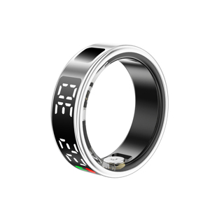 ZYO Dernière Bague Intelligente en Acier Inoxydable avec Écran d'Affichage, Moniteur de Fréquence Cardiaque, Oxygène Sanguin, Suivi du Sommeil, Compteur de Pas, Détection de Mouvement, Étanchéité - Product Image 4